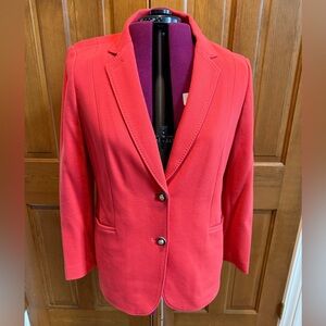 Talbots Orange Single-Button Women's Blazer